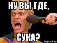 ну вы где, сука?