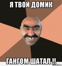 я твой домик гангом шатал !!