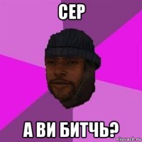 сер а ви битчь?