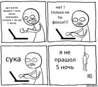 да я пачти прашол 5 ночь пвчти немношка астался 1 чяс да 6 чясов нет ! толька не ты фокси!!! сука я не прашол 5 ночь