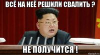 всё на неё решили свалить ? не получится !