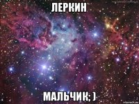 леркин мальчик; )