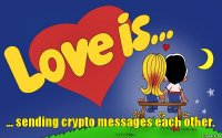 ... sending crypto messages each other.