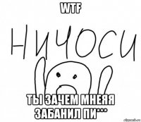 wtf ты зачем мнеяя забанил пи***