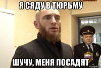 я сяду в тюрьму шучу, меня посадят