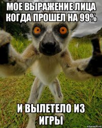 мое выражение лица когда прошел на 99% и вылетело из игры