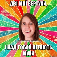 дві мої вертухи, і над тобой літають мухи