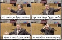 пусть всегда будет солнце пусть всегда будет небо пусть всегда будет хрень черть поберы я же не вшколе