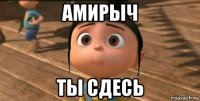 амирыч ты сдесь