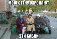 мою стену охроняют эти бабки