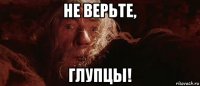 не верьте, глупцы!