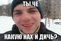 ты чё какую нах*й дичь?