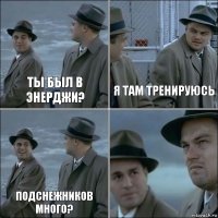 ты был в энерджи? я там тренируюсь подснежников много? 