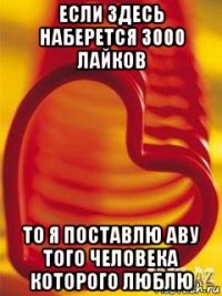 если здесь наберется 3000 лайков то я поставлю аву того человека которого люблю