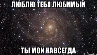 люблю тебя любимый ты мой навсегда