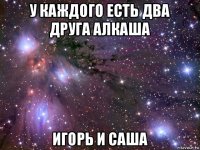 у каждого есть два друга алкаша игорь и саша