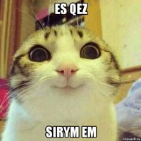 es qez sirym em