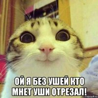  ой я без ушей кто мнет уши отрезал!