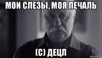 мои слезы, моя печаль (с) децл