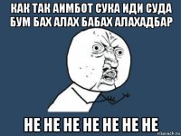 как так аимбот сука иди суда бум бах алах бабах алахадбар не не не не не не не