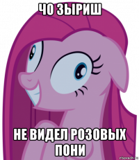 чо зыриш не видел розовых пони