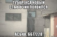 тут у рекса новый стаффчик появился аська: 6677228