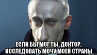  если бы мог ты, доктор, исследовать мочу моей страны