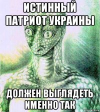 истинный патриот украины должен выглядеть именно так