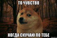 то чувство когда скучаю по тебе