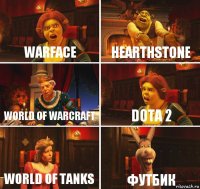 Warface hearthstone world of warcraft dota 2 world of tanks Футбик