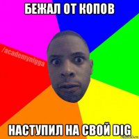 бежал от копов наступил на свой dig