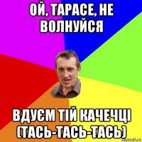 ой, тарасе, не волнуйся вдуєм тій качечці (тась-тась-тась)