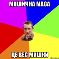 мишична маса це вес мишки