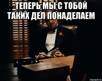 теперь мы с тобой таких дел понаделаем 