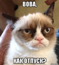 вова, как отпуск?