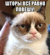 шторы всё равно повешу! 