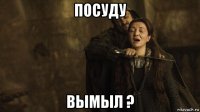 посуду вымыл ?