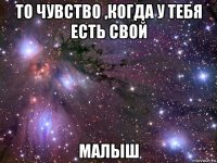 то чувство ,когда у тебя есть свой малыш