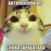 автопокупка vip снова заработала