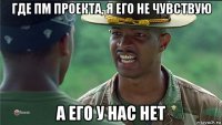 где пм проекта, я его не чувствую а его у нас нет