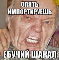 опять импортируешь ебучий шакал