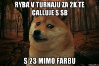 ryba v turnaju za 2k te calluje s sb s 23 mimo farbu