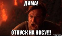 дима! отпуск на носу!!!