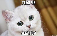 тебя че уебать?