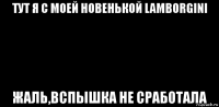 тут я с моей новенькой lamborgini жаль,вспышка не сработала