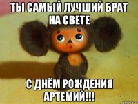 ты самый лучший брат на свете с днём рождения артемий!!!