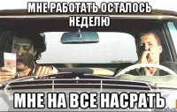 мне работать осталось неделю мне на все насрать
