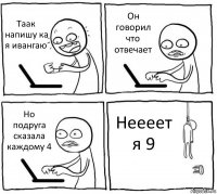 Таак напишу ка я ивангаю Он говорил что отвечает Но подруга сказала каждому 4 Неееет я 9