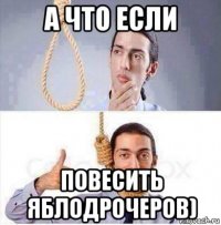 а что если повесить яблодрочеров)