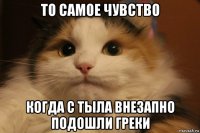 то самое чувство когда с тыла внезапно подошли греки